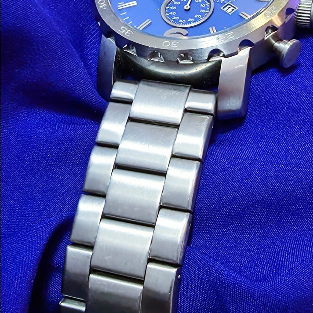 Fossil Gage Chrono 50mm Blue Dial Men's Chrono Watch - Picture 7 of 8